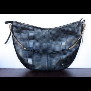 Halston Heritage Large Hobo Black Purse